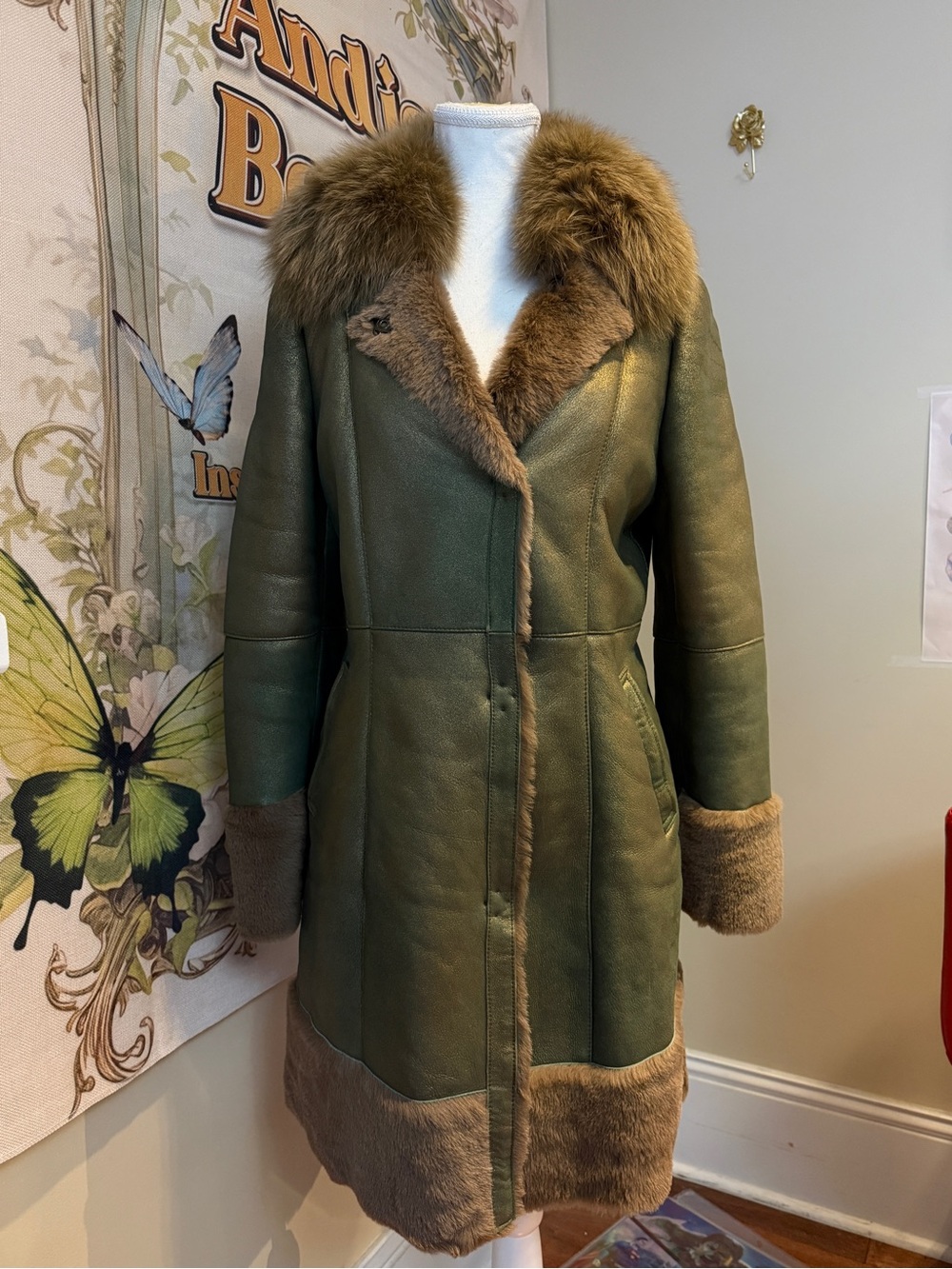 Genuine shearling Fox&Goat Fur Jacket